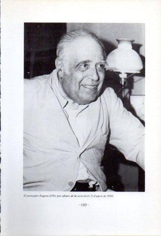 LAMINA V45107: Eugeni d'Ors agost 1954