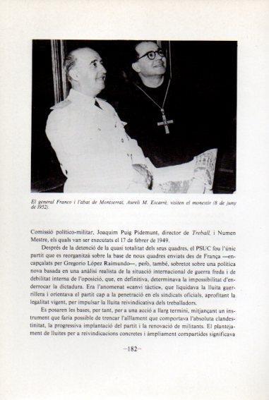 LAMINA V45104: Franco y Aureli M. Escarre a Montserrat 1952