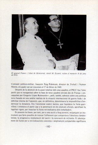LAMINA V45104: Franco y Aureli M. Escarre a Montserrat 1952