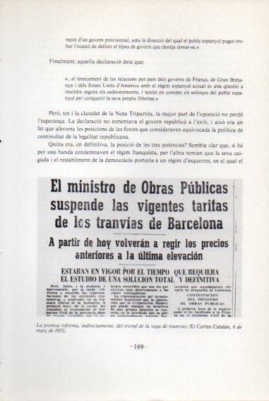LAMINA V45101: Triomf de la vaga de tramvies al Correo Catalan 1951