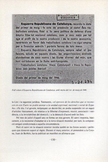 LAMINA V45093: Full d'Esquerra Republicana 1 maig 1946
