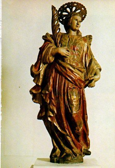 LAMINA V45276: Santa Eulalia de Barcelona talla segle XVII