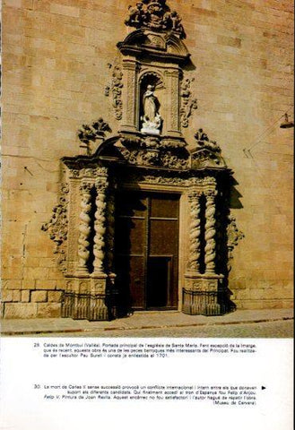 LAMINA V45272: Portada esglesia de Santa Maria a Caldes de Montbui