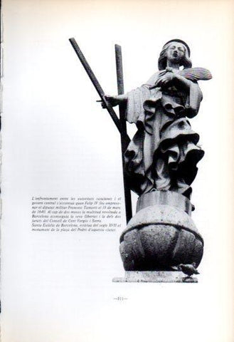 LAMINA V45268: Santa Eulalia de Barcelona estatua segle XVII