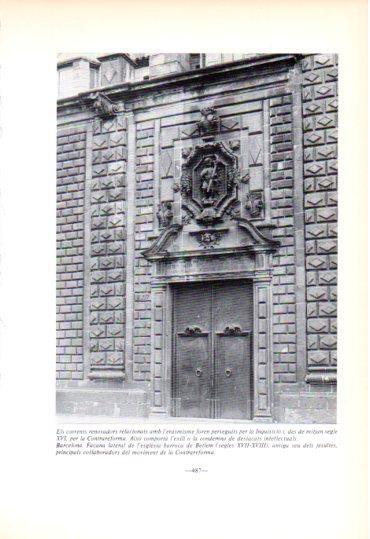 LAMINA V45264: Façana lateral esglesia de Betlem, Barcelona