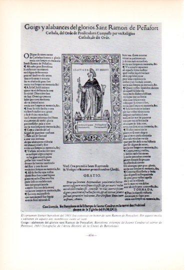 LAMINA V45253: Goigs i alabances de sant Ramon de Penyafort