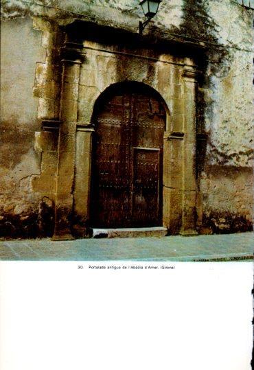 LAMINA V45308: Portalada de l'Abadia d'Amer, Girona