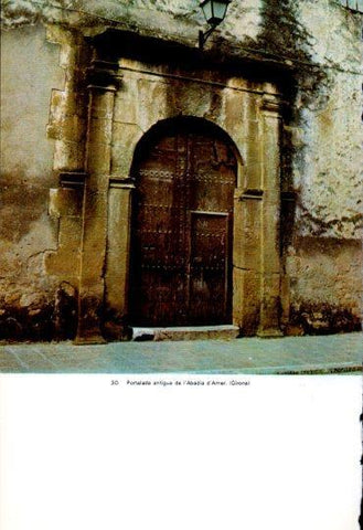LAMINA V45308: Portalada de l'Abadia d'Amer, Girona