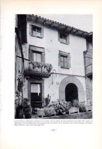 LAMINA V45250: Casa rural del segle XVI a Rupit
