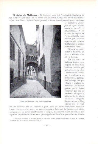 LAMINA V45294: Arc de l'Almudaina, Palma de Mallorca