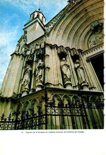 LAMINA V45293: Portalada esglesia de Vilafranca del Penedes