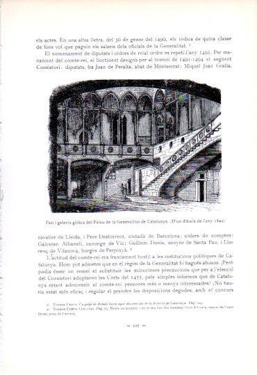 LAMINA V45286: Pati Palau de la Generalitat de Catalunya dibuix any 1849