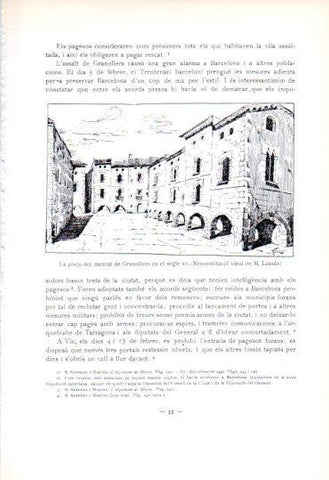 LAMINA V45283: Plaça del mercat de Granollers segle XV