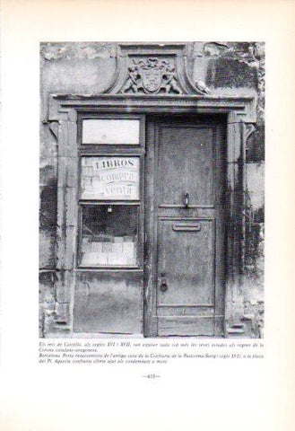 LAMINA V45247: Porta de la Confraria de la Purissima Sang, Barcelona