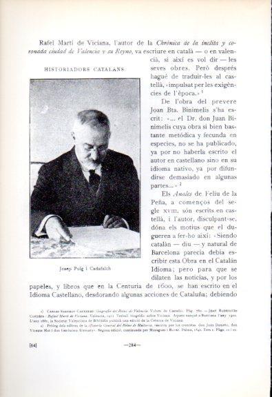 LAMINA V45201: Josep Puig i Cadafalch