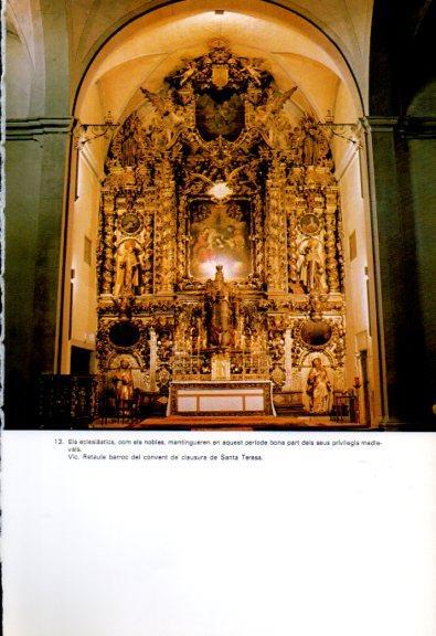 LAMINA V45197: Retaule del convent de clausura de Santa Teresa, Vic