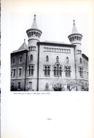 LAMINA V45191: Museu Municipal de Musica, Barcelona