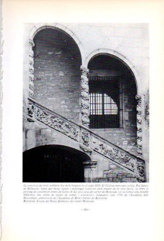 LAMINA V45216: Escala del Palau Dalmases, Barcelona