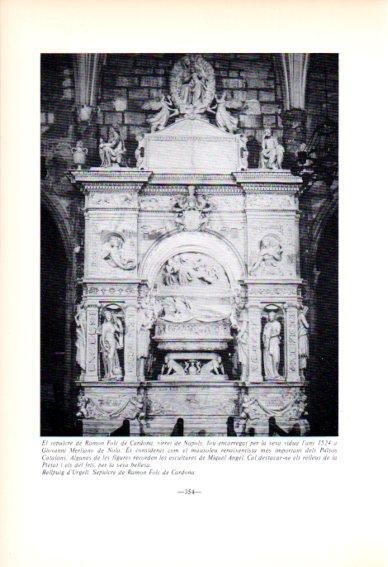LAMINA V45218: Sepulcre de Ramon Folc de Cardona, Bellpuig d'Urgell