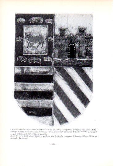LAMINA V45243: Escut del virrei de Catalunya Francesc de Borja