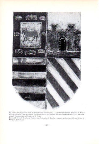 LAMINA V45243: Escut del virrei de Catalunya Francesc de Borja