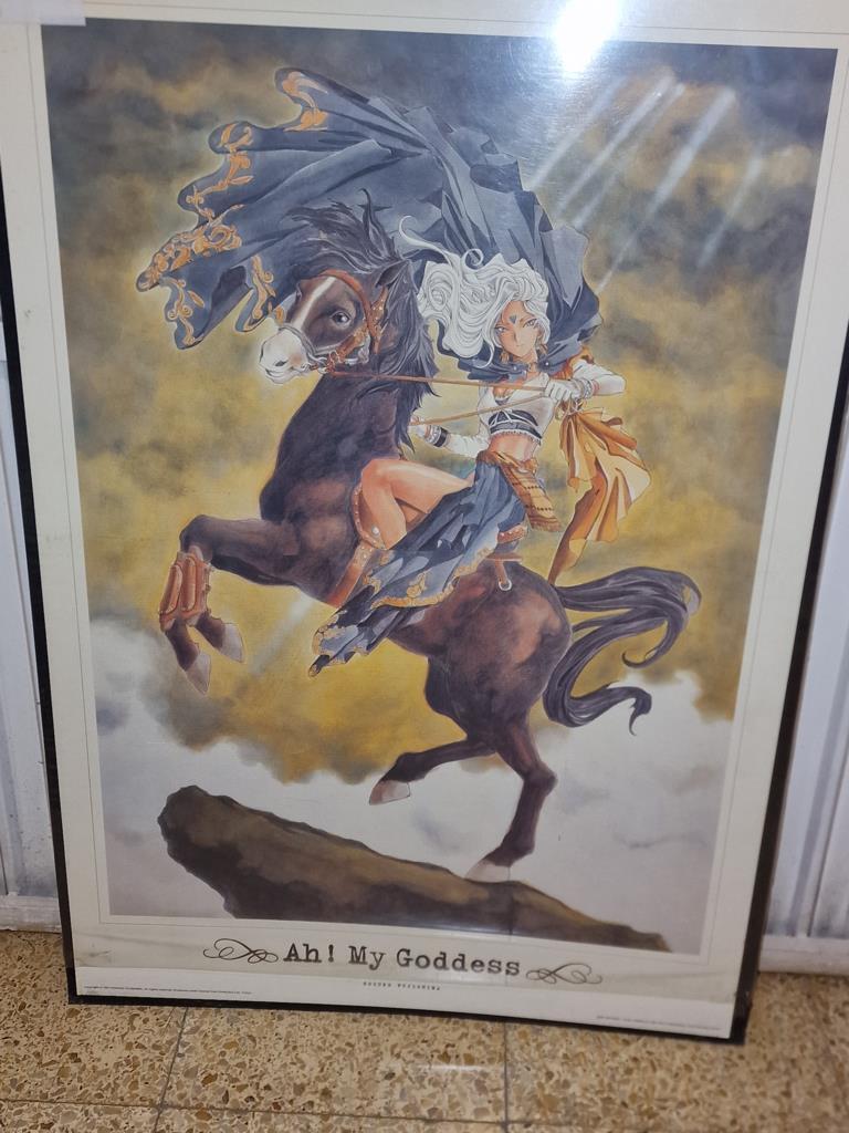 Poster anime, manga: Urd montada sobre un caballo - Ah! My Goddess de kosuke Fujihima