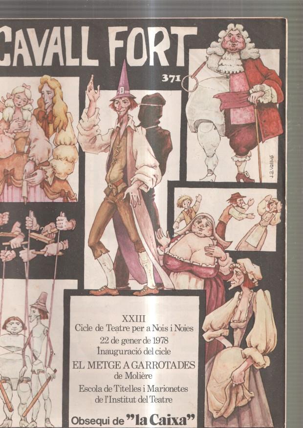 Revista: Cavall Fort num.371, Gener 1978: Els Barrina i els Forada- Activitats per