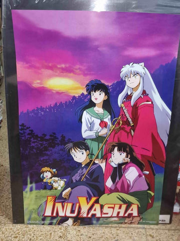 Poster anime, manga: personajes principales de Inuyasha de Rumiko Takahashi