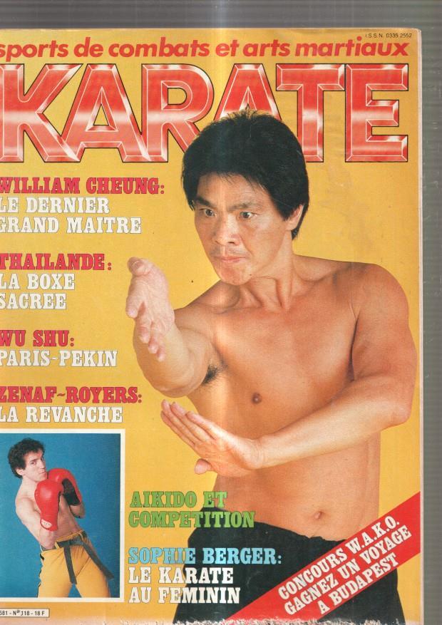 Karate numero 118, 1978. Sports de combats et arts martiaux: William Cheung: