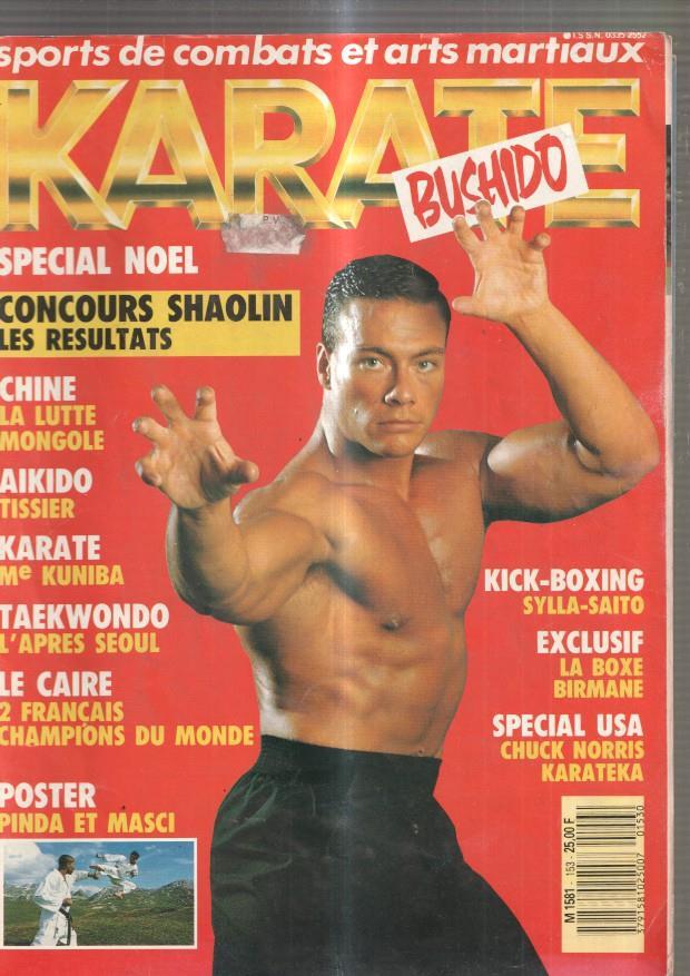 Karate Bushido numero 153, diciembre 1988. Special Noel- Chine La lutte Mon-