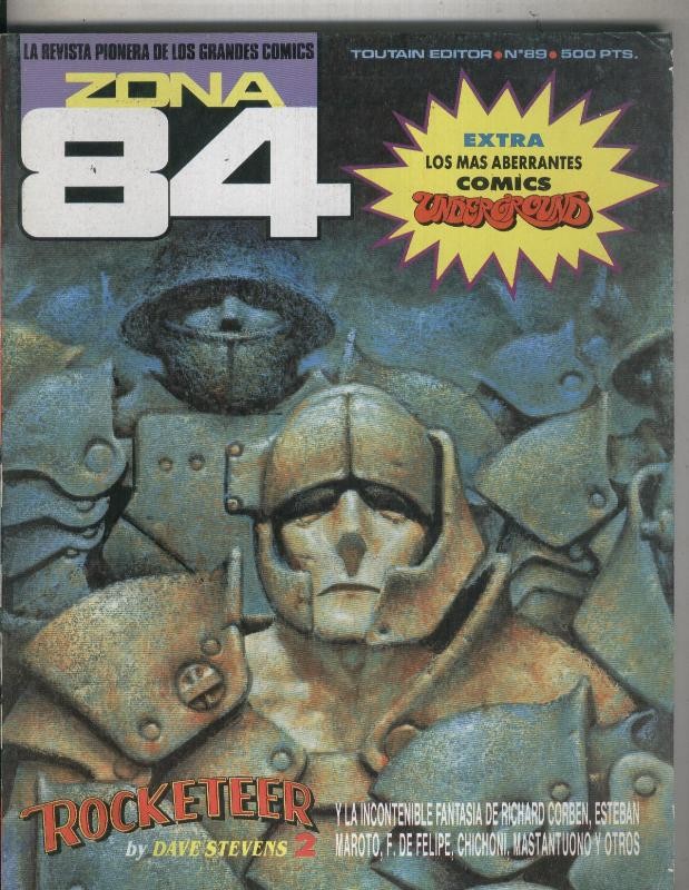 Toutain revista Zona 84 numero 89: Rocketeer 2 de Dave Stevens, 