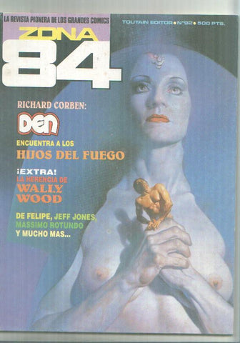 Toutain revista Zona 84 numero 92: Den por richard corben