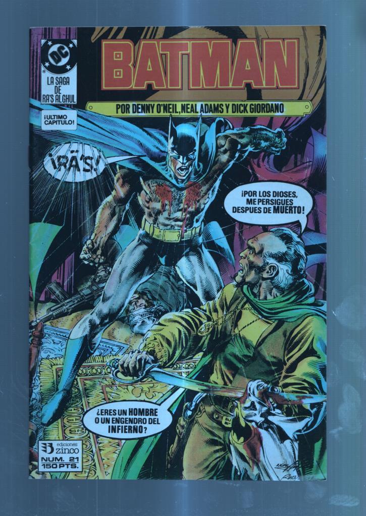 Editorial Zinco: Batman volumen 2 numero 21: La saga de Ras al ghul