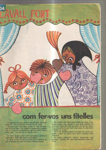 Revista: Cavall Fort num. 104, 1967: El mon de cada dia- La casa sota la sorra-
