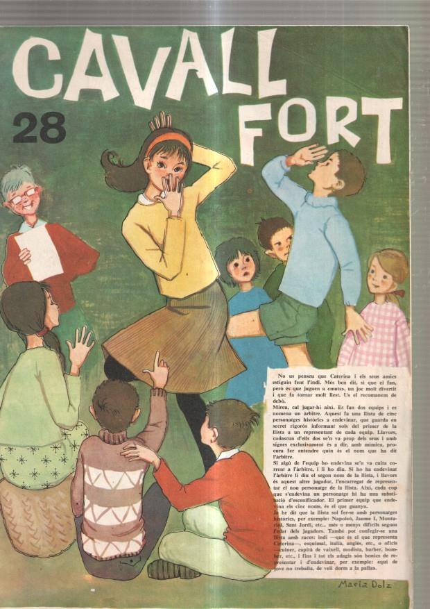 Revista Cavall Fort num. 28, 1961: El Dr. Narcis Jubany i Arnau- Les calories- Pitof-
