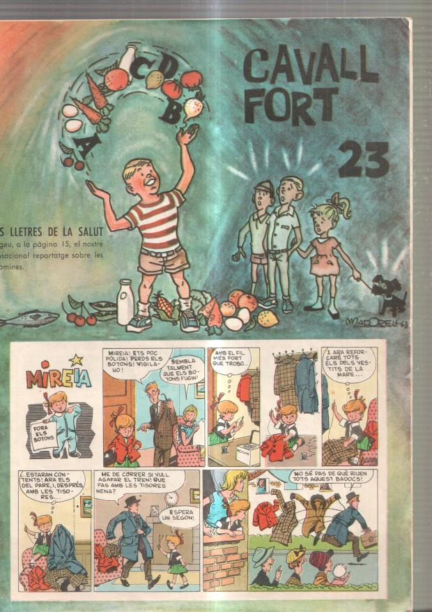 Revista Cavall Fort num. 23, 1961: Mireia- Pitof- El camp del senglar- Quina trepa-