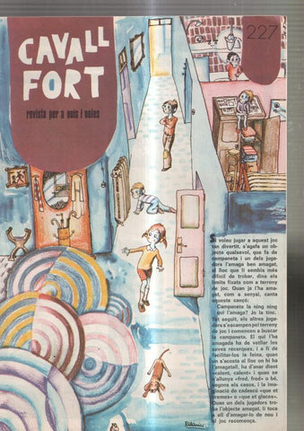 Revista Cavall Fort num. 227, 1972: Allo que passa-l ou i els barrufets- El teu amic