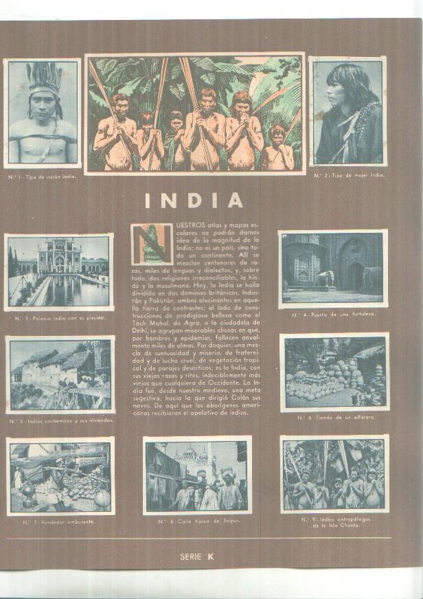 Cromos: Gallina Blanca: India y Catedrales