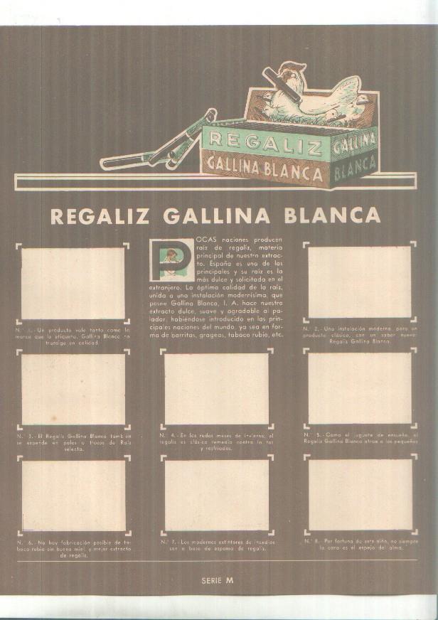 Cromos: Gallina Blanca: Vidrio y ceramica popular y Regaliz Gallina Blanca