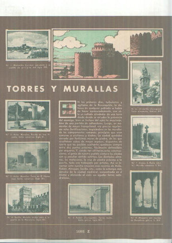 Cromos: Gallina Blanca: Sitges y Torres y murallas