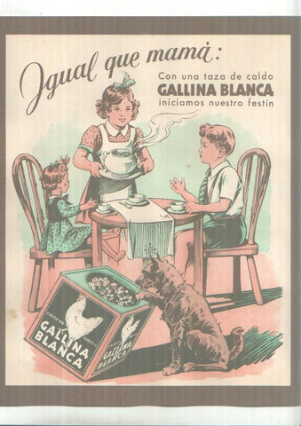 Cromos: Gallina Blanca: Cine (figuras mundiales) + propaganda de la firma