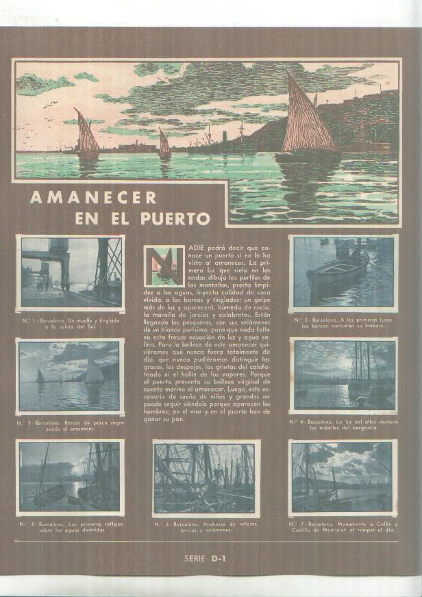 Cromos: Gallina Blanca: Cine (figuras mundiales) + Amanecer en el puerto