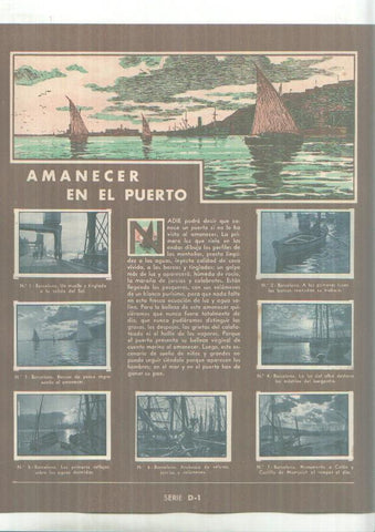 Cromos: Gallina Blanca: Cine (figuras mundiales) + Amanecer en el puerto