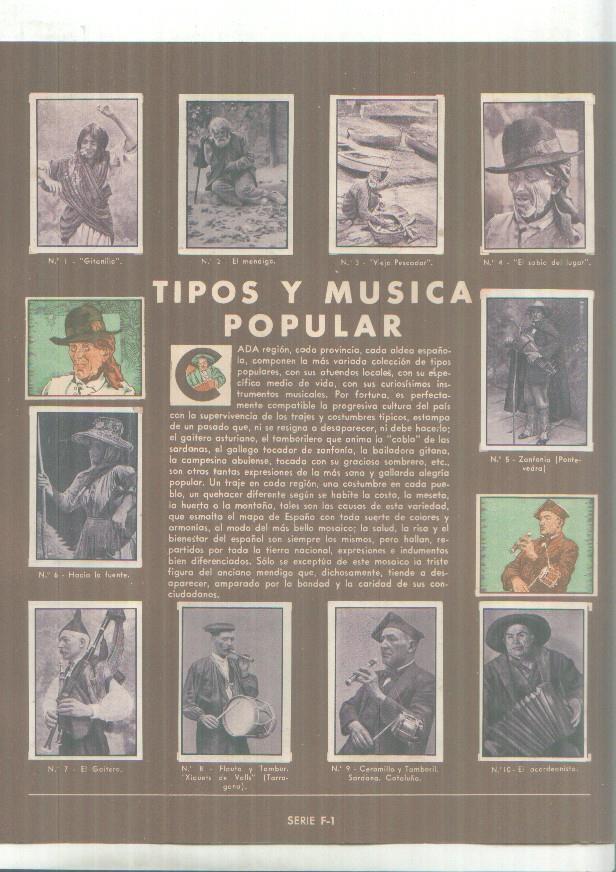 Cromos: Gallina Blanca: La ermita + Tipos y musica popular