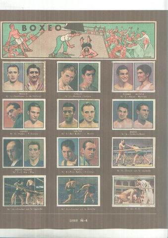 Cromos: Gallina Blanca: Boxeo + Natacion