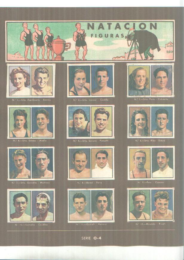 Cromos: Gallina Blanca: Boxeo + Natacion