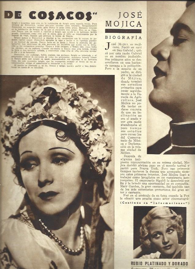 LAMINA 37842: Jose Mojica y Rosita Moreno