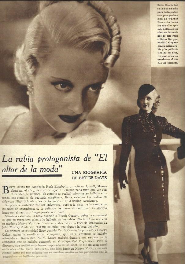 LAMINA 37843: Biografia de Bette Davis