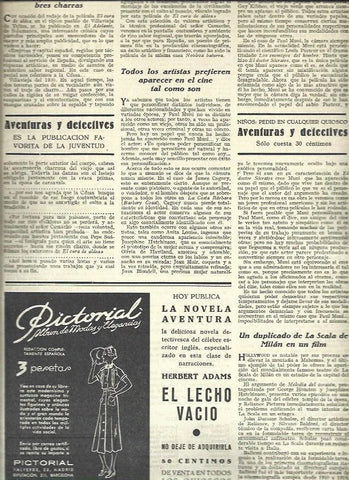 LAMINA 37823: Publicidad de la novera El lecho vacio