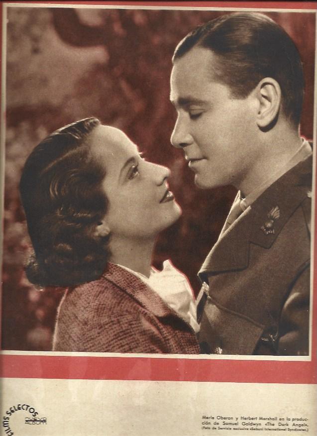 LAMINA 37802: Merle Oberon y Herbert Marshall en The Dark Angel